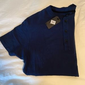 Men’s NWT Rag & Bone Short Sleeve Classic Henley Large